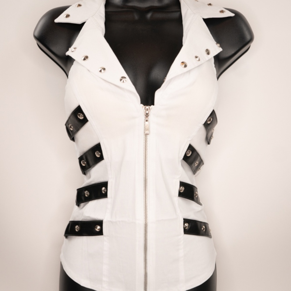 White Halter Top